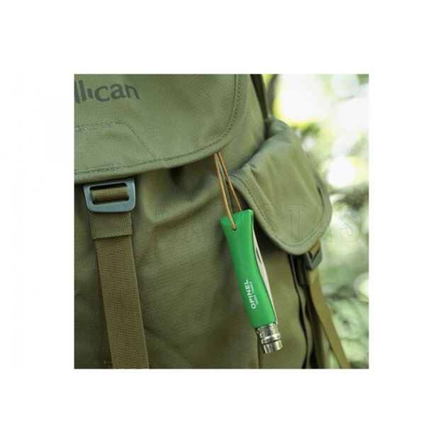 Opinel Trekking kabatas nazis Nr.7 ar nerūsējo&scaron;ā tērauda asmeni un zaļu rokturi