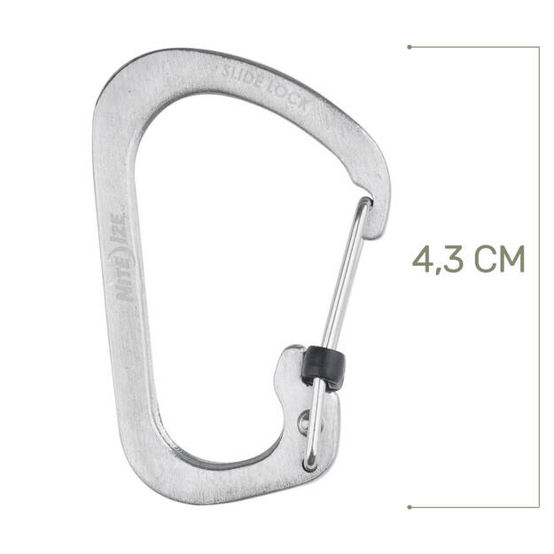 Nite Ize - SlideLock nerūsējo&scaron;ā karabīne Nr. 2 &ndash; CSL2-11-R6