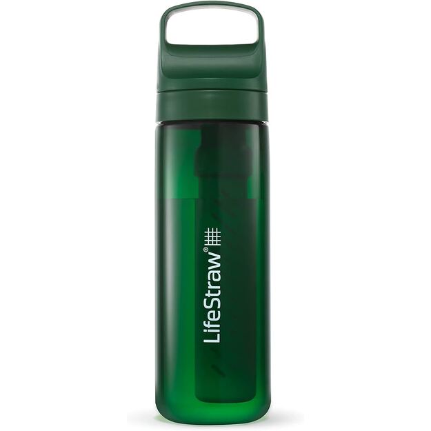 LifeStraw Go 2.2 ceļojuma pudele ar filtru 650 ml. Terrace Green LGV422GRWW