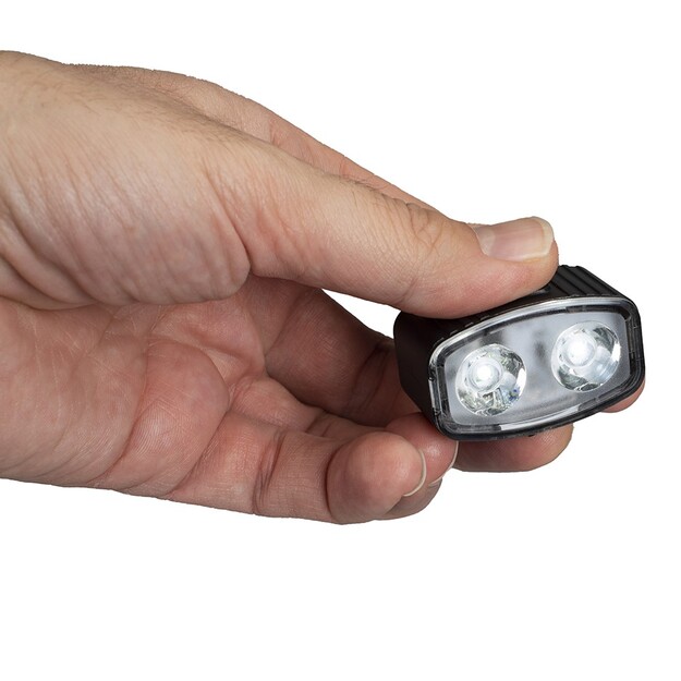 Vayox velosipēdu apgaismojuma komplekts priek&scaron;ējais 2*LED + aizmugurējais 12*LED VA0155