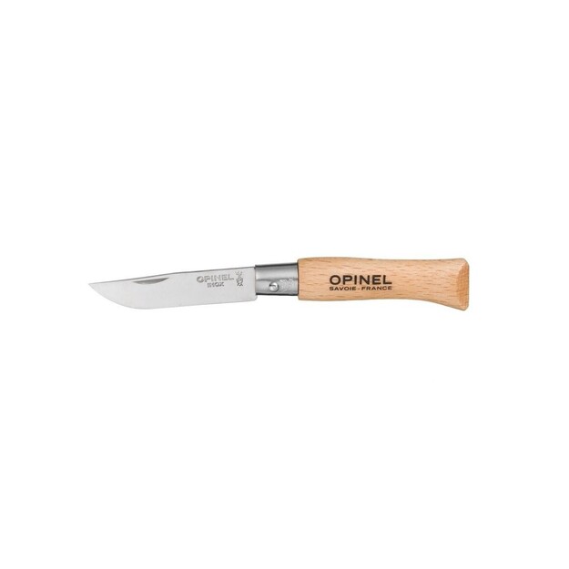 Карманный нож Opinel №4 с буковой рукояткой