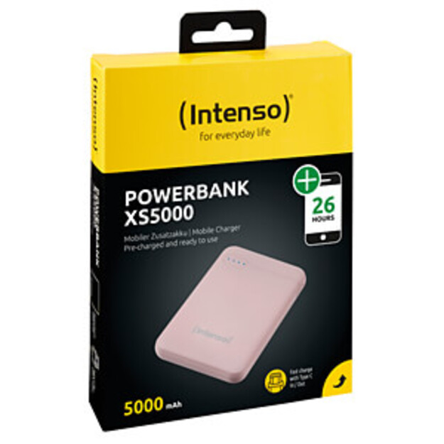 Intenso Powerbank USB XS5000mah rozā 7313523