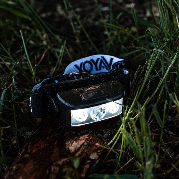 Vayox uzlādējams galvas lukturītis 100lm LED + 2xLED VA0174