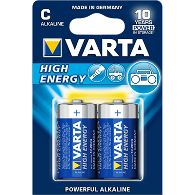 C elements Varta High Energy , 2 gab.