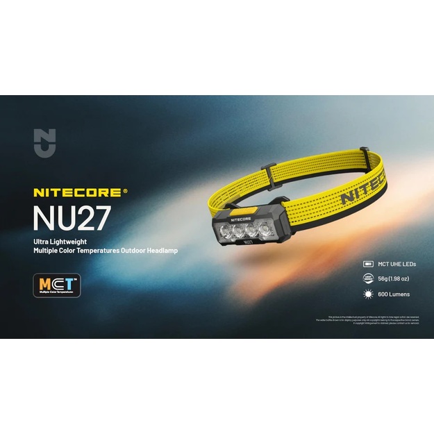 Nitecore flashlight 600lm NU27