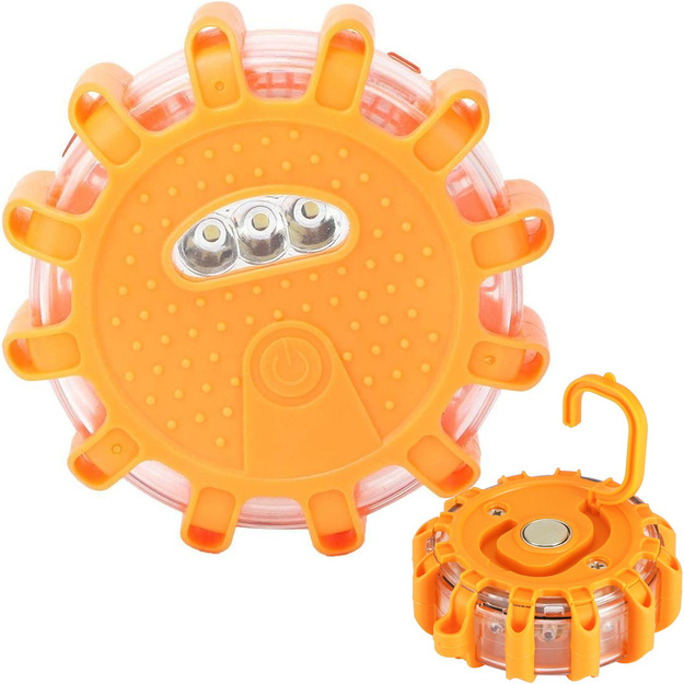 Brīdinājuma gaisma ar gumijas aizsardzību un magnētu