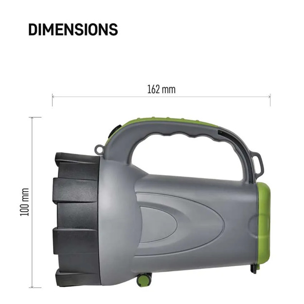 Uzlādējams lukturītis 300 lm, 2400 mAh