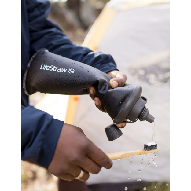 LIFESTRAW Peak spiedpudele ar filtru, 650 ml, kalnu zila