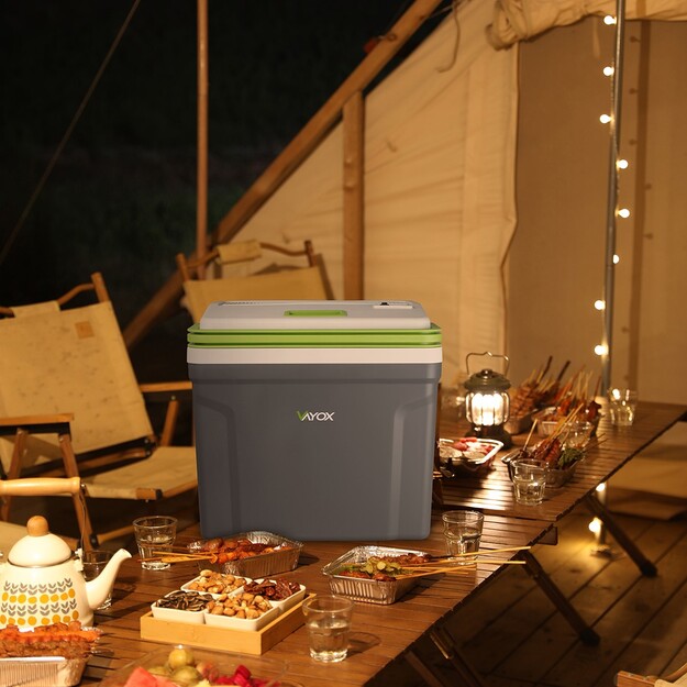 Ceļojumu ledusskapis 27L DC 12/24V AC 220-240V VAYOX VA-T27