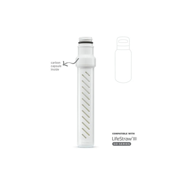 Стальная дорожная бутылка для воды Lifestraw Go 2.0 с фильтром, 1 l, черная LGV41SBKWW