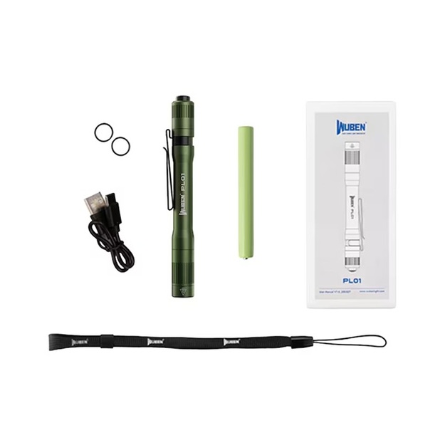 Wuben PL01 flashlight 650lm Army Green