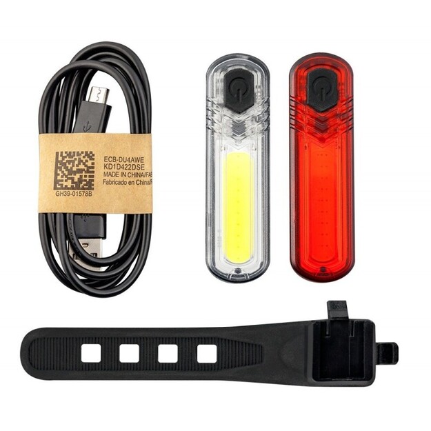 Mactronic 60+18lm USB DuoSlim uzlādējams velosipēdu gaismas komplekts