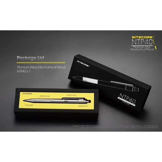 Nitecore NTP40 Titāna mehāniskais zīmulis