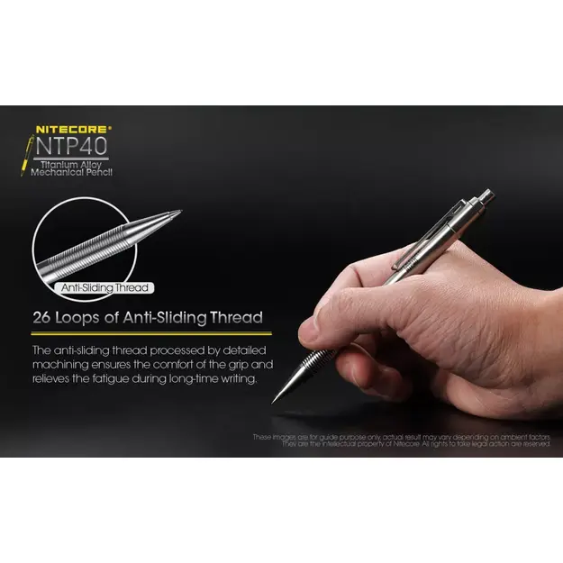 Nitecore NTP40 Titāna mehāniskais zīmulis