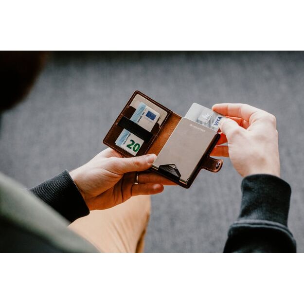 Led Lenser Lite Wallet, klasisks, ar RFID aizsardzību, Midnight Blue