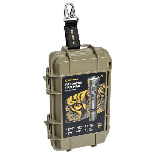 Armytek Predator PRO Max White PCB taktiskais lukturītis - 3000 lm F08201PC