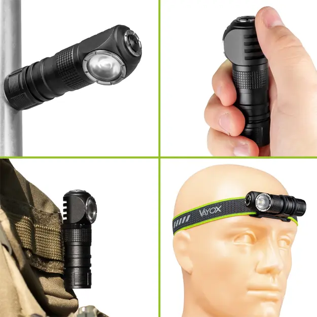 VAYOX 500lm Explorer Pro uzlādējamais lukturis VA0362