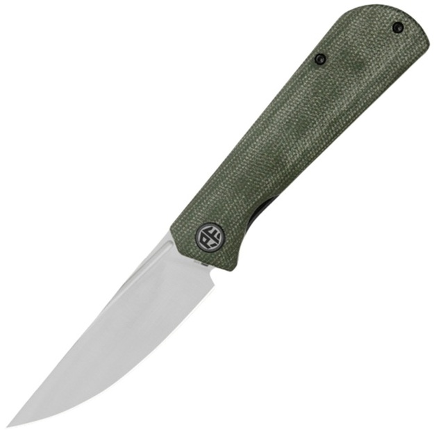 Petrified Fish Viking folding knife Green Micarta PFP07GRMS