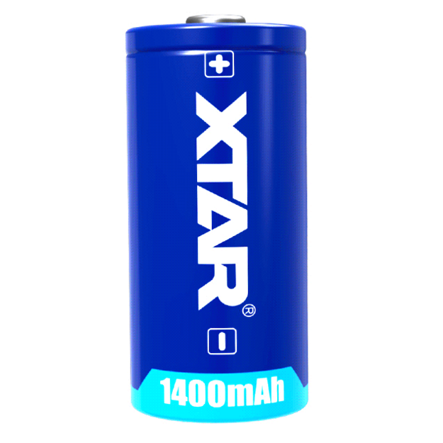 XTAR CR123A battery, 1400mAh