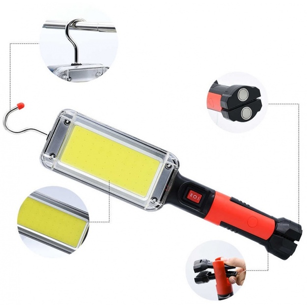 Darba lampa LED COB 700lm ar akumulatoru