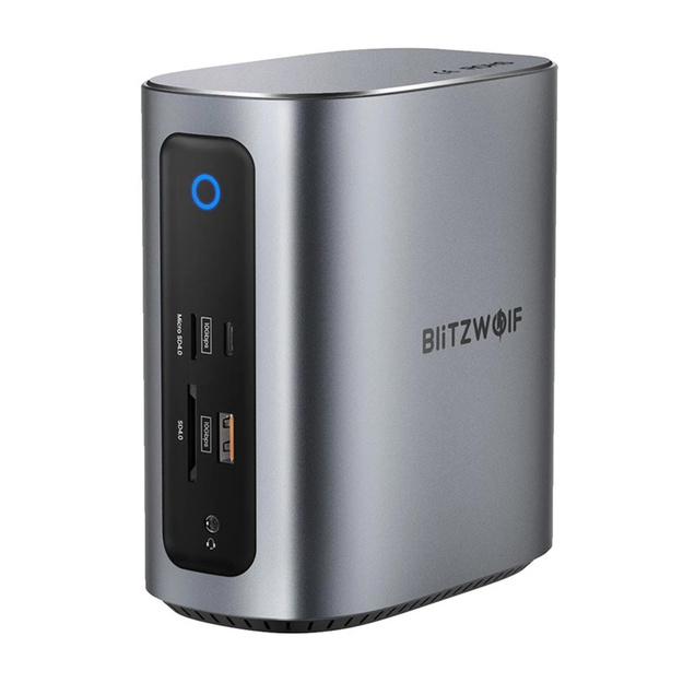 Blitzwolf BW-TH15 17in1 dokstacija 2xHD+DP+4xC+3xUSB 3.0+USB 3.1+C 3.2+C PD+RJ45+micro SD+SD+3.5mm Audio