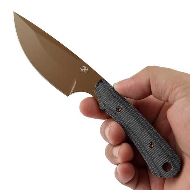 Kansept Flank fixed knife Black Micarta G006A3