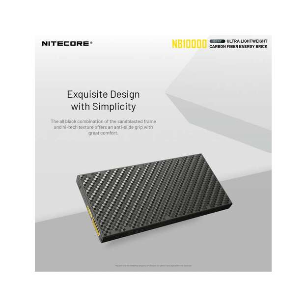 Nitecore ārējais akumulators (Power Bank) NB10000 GEN2, 10000 mAh