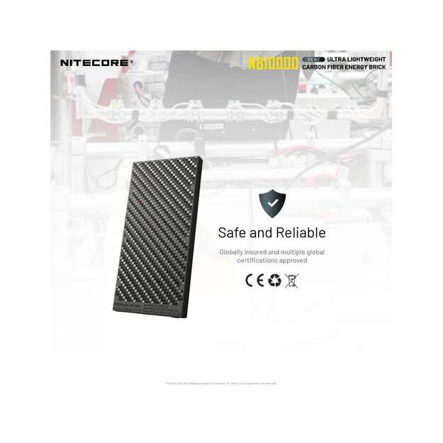 Nitecore ārējais akumulators (Power Bank) NB10000 GEN2, 10000 mAh