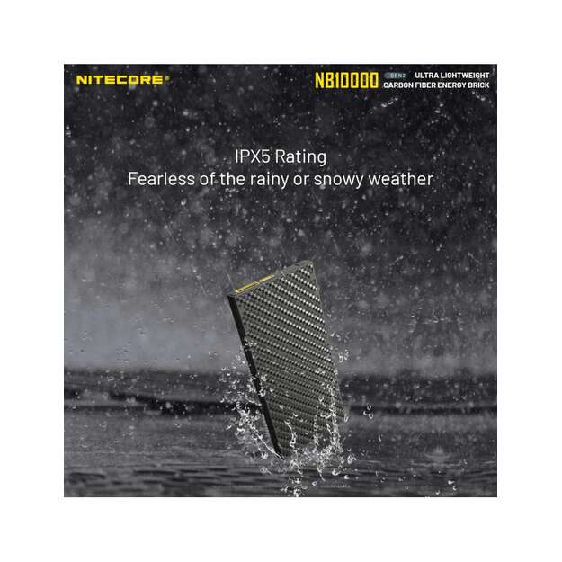 Nitecore ārējais akumulators (Power Bank) NB10000 GEN2, 10000 mAh