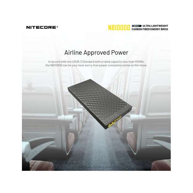 Nitecore ārējais akumulators (Power Bank) NB10000 GEN2, 10000 mAh