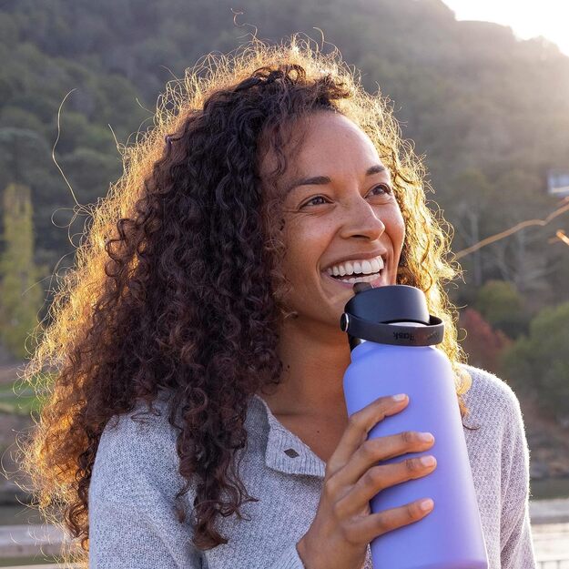 Hydro Flask Wide Mouth modeļa dzēriena vāciņ&scaron; ar salmiņu WFS001