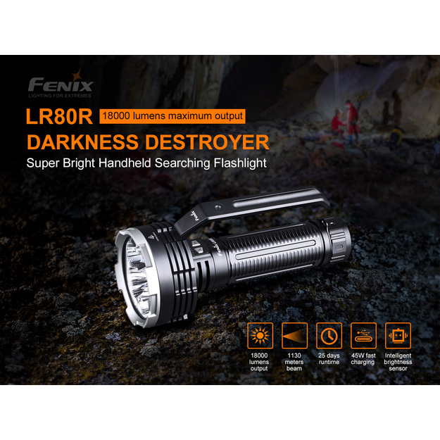 Fenix LR80R flashlight