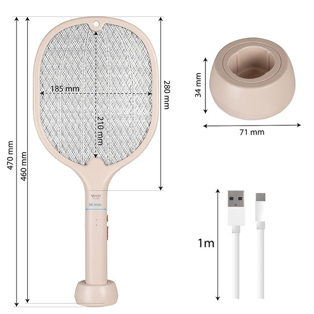 Vayox elektriskā kukaiņu lamatas 2xSMD 500mAh IKV-960
