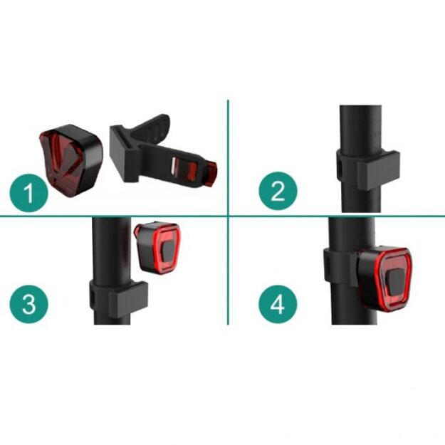 Aizmugurējais velosipēda lukturis, Vayox uzlādējams