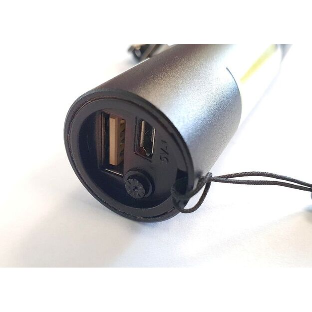 Uzlādējams lukturītis ENTAC 3W XPE + 2W COB