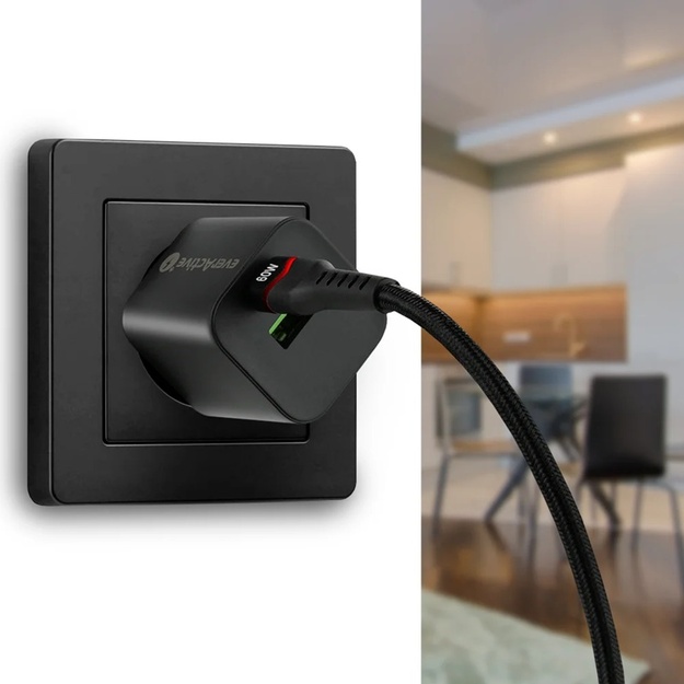 USB-C PD RGB LED kabelis 200 cm  everActive CBB-2PDR Power Delivery 2.0  ar 3A/20V 60W ātrās uzlādes atbalstu