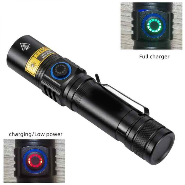 Infinio SLIM UV-38 LED 5W UV lukturītis 18650 Li-Ion akumulators 2Ah