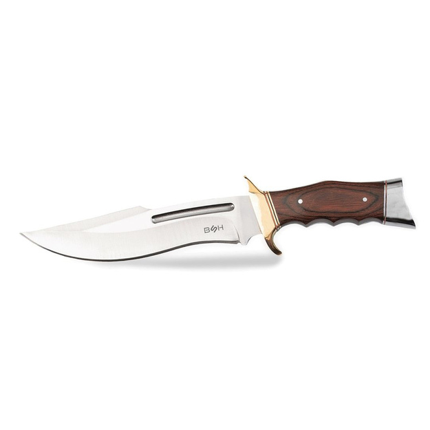 Smags medību nazis BSH Adventure N-217A (Recurve Bowie, Full Tang)