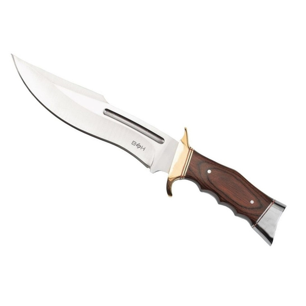 Smags medību nazis BSH Adventure N-217A (Recurve Bowie, Full Tang)