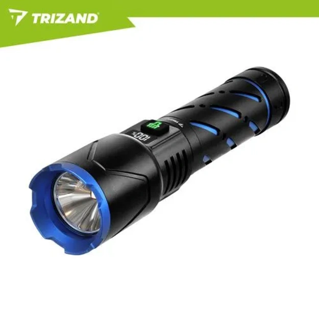 Taktiskais LED lukturis Trizand 800 lm, 5000 mAh (USB-C, Zoom, powerbank)