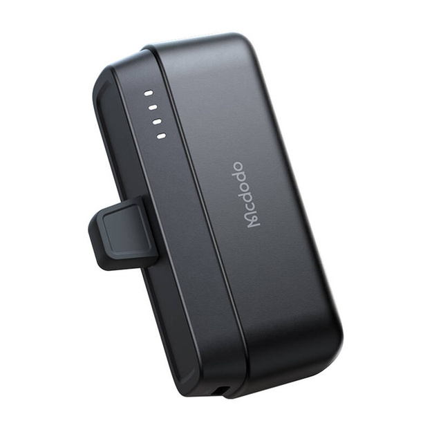 Mcdodo Power Bank MC-6281 20W, 5000 mAh ar Lightning savienotāju (melns)