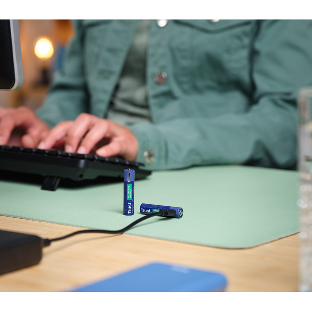 Аккумуляторные батареи Trust USB-C ААА 500мАч в упаковке 2 шт. 25585