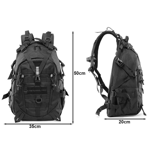 Tūrisma mugursoma 30L melna