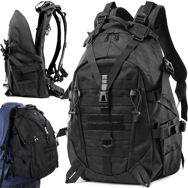 Tūrisma mugursoma 30L melna