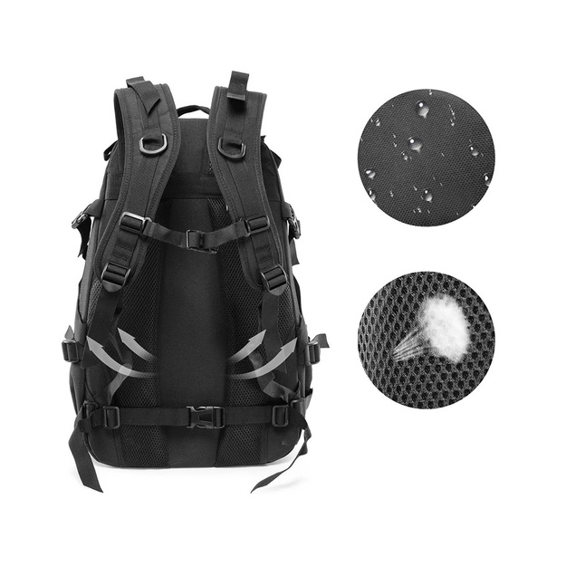 Tūrisma mugursoma 30L melna