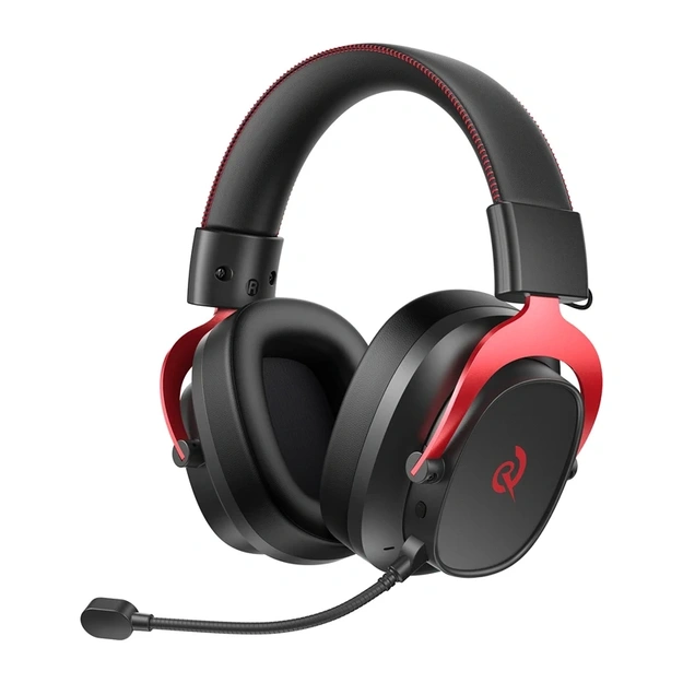 QCY Heroad VT200 Gaming Headphones (Black and Red)