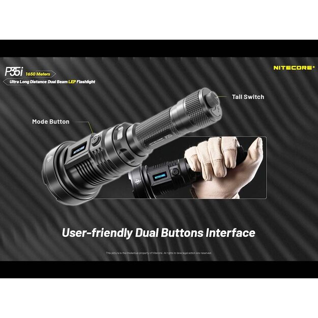 Nitecore P35i - LED and laser flashlight
