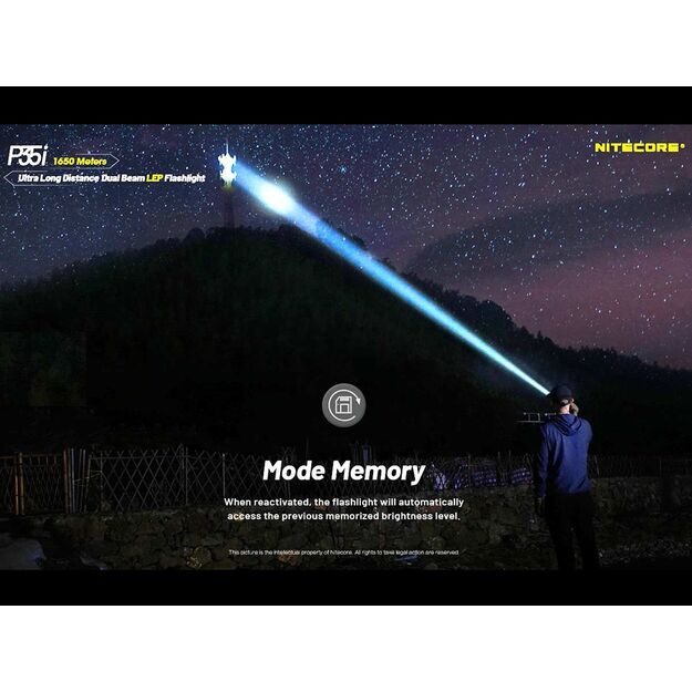 Nitecore P35i - LED and laser flashlight