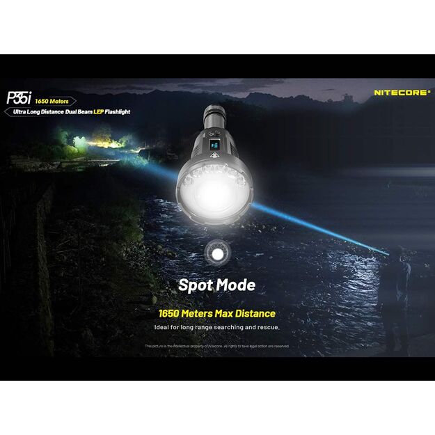 Nitecore P35i - LED and laser flashlight