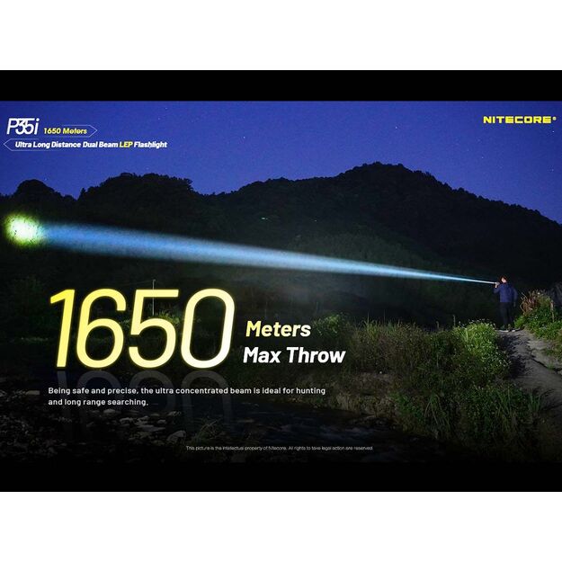 Nitecore P35i - LED and laser flashlight